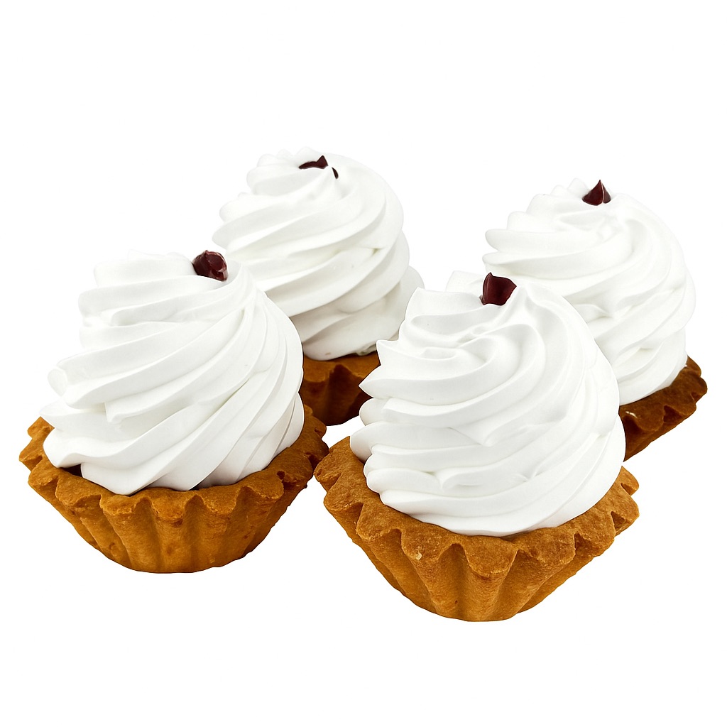 Тістечко пісочне  "Кошик з вишнею"